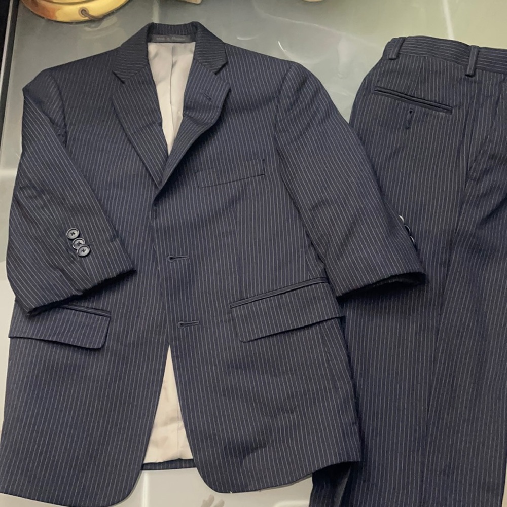 Michael kors suit navy pinstripe